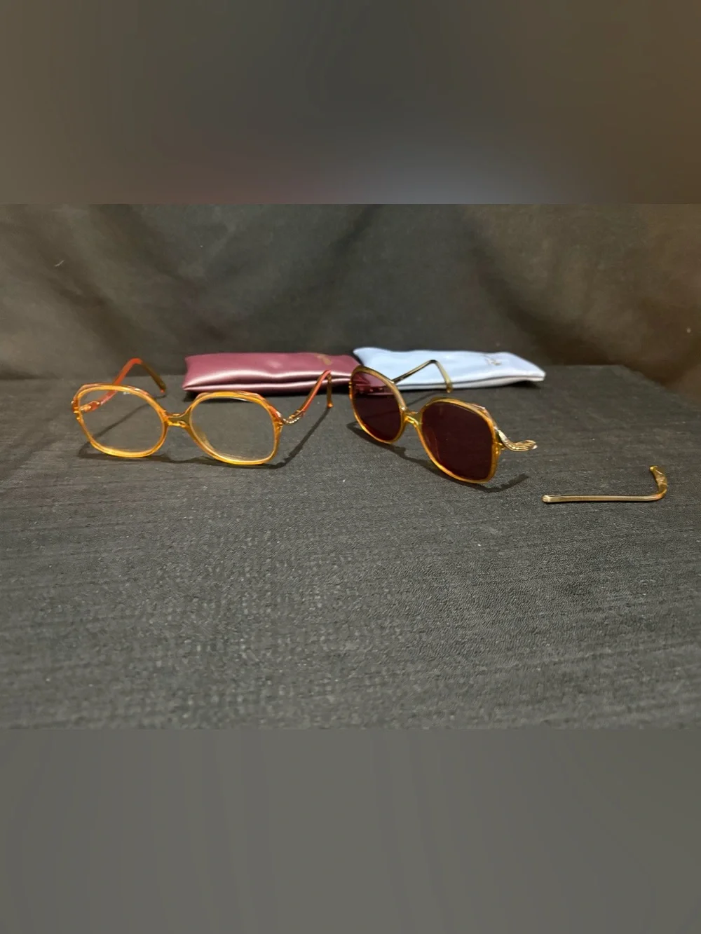 2 VTG pairs Christian Dior 2271 glasses frames (one pair is broken) see photos